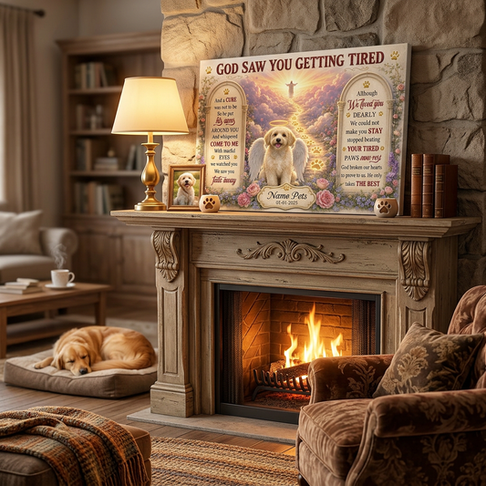 Personalized Pet Memorial Canvas Wall Art - Dog Loss Remembrance Gift with Photo & Name - Image 2