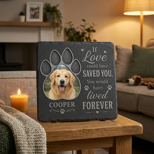 Personalized Pet Memorial Garden Stone Rectangle – Dog Loss Grave Marker Gift - Image 2