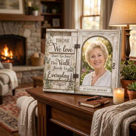 Personalized Memorial Wall Canvas, In Loving Memory Photo Frame Sympathy Gift for Loss - Image 2