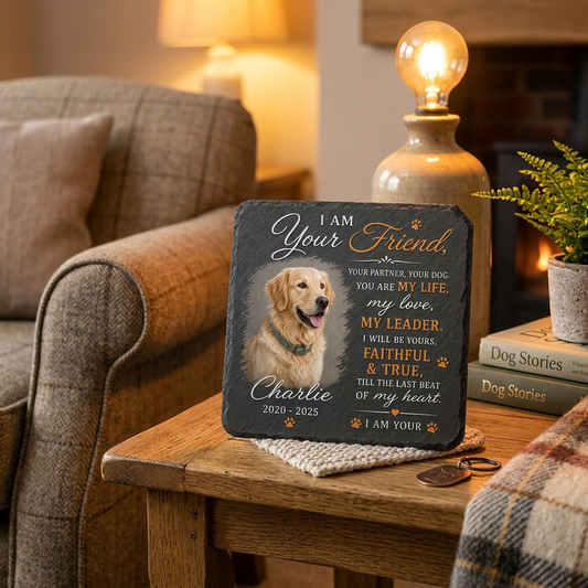 Personalized Dog Memorial Garden Stone with Photo – Pet Loss Remembrance Gift - Image 2