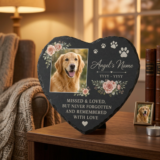 Personalized Dog Photo Memorial Garden Stone – Pet Loss Remembrance Gift - Image 2