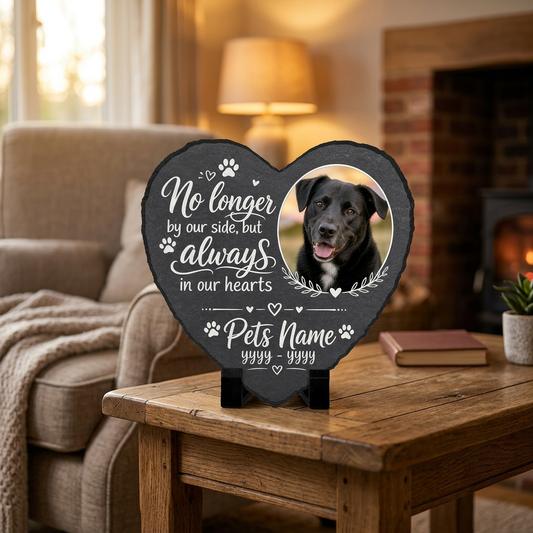 Personalized Pet Memorial Garden Stone – Custom Photo Slate Plaque Dog Loss Gift - Image 2