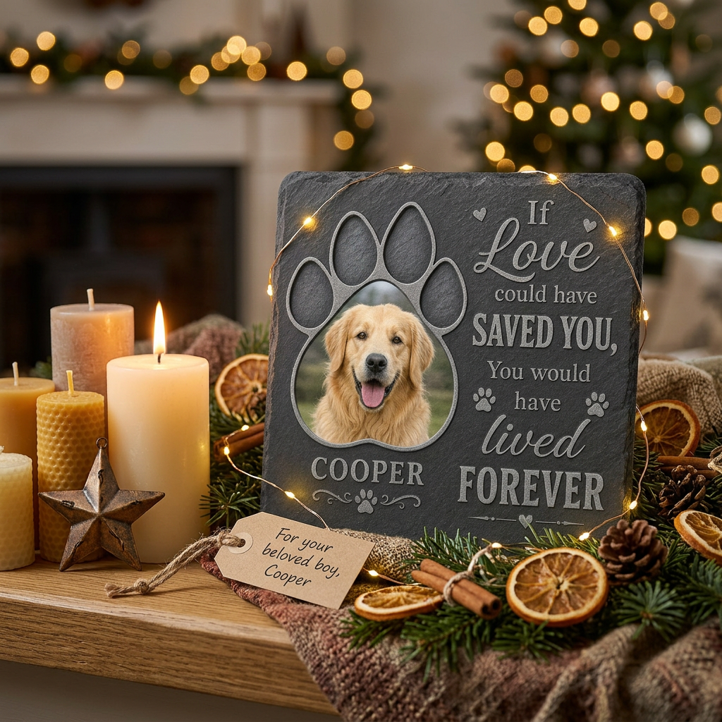Personalized Pet Memorial Garden Stone Rectangle – Dog Loss Grave Marker Gift - Image 6