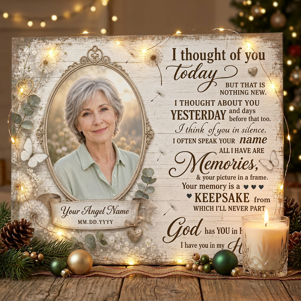 Personalized Memorial Wall Canvas for Loss of Loved One, Sympathy Remembrance Keepsake Gift - Image 6