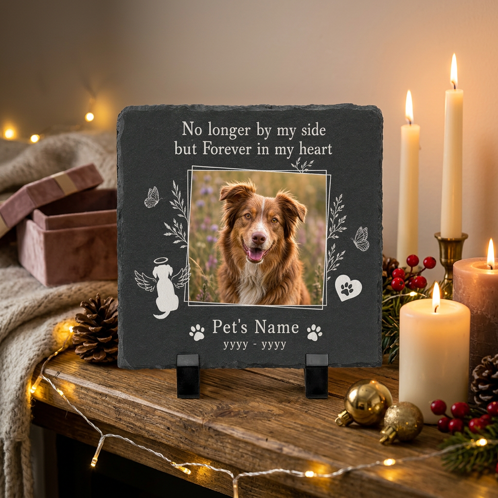 Personalized Pet Memorial Garden Stone – Dog Cat Graves Photo Keepsake Gift - Image 6