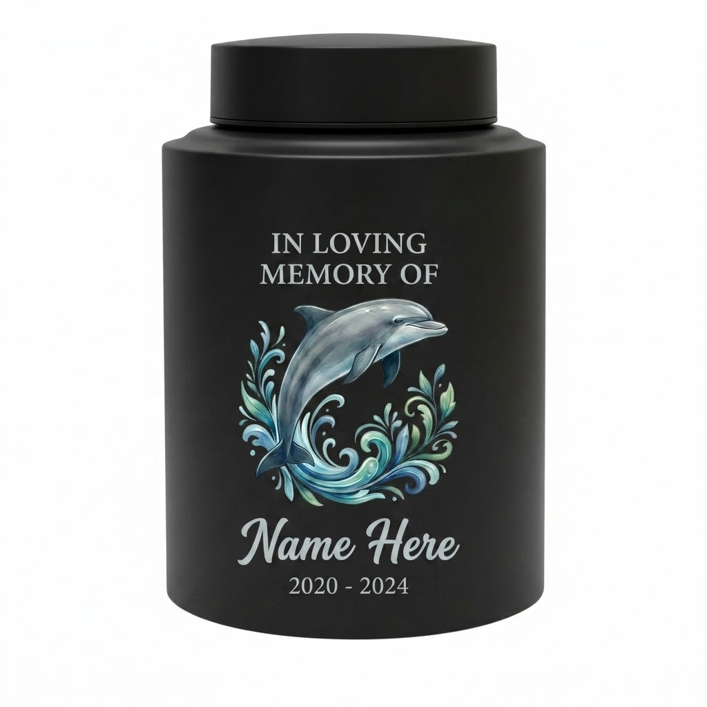 Personalized Dolphin Cremation Urn for Human Ashes Stainless Steel Ocean Lover Tribute Small Large Custom Funeral Keepsake for Mom Dad Adult Memorial Keepsake Urn, Memorial Gift, In Loving Memory - Image 11