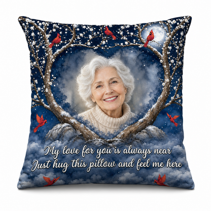 Personalized Memorial Photo Pillow All Over Printed Cardinal Sympathy Remembrance Gift - Image 1