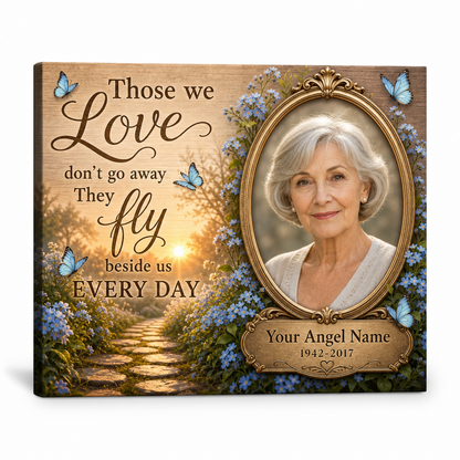 Personalized Memorial Wall Canvas Custom Photo Remembrance Gift for Loss of Loved One - Image 1