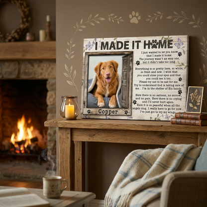 Personalized Dog Memorial Canvas, Custom Photo & Name Wall Canvas, Pet Loss Sympathy Gift - Image 2