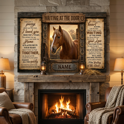 Personalized Horse Memorial Wall Canvas – Sympathy Gift for Grieving Horse Owners - Image 2