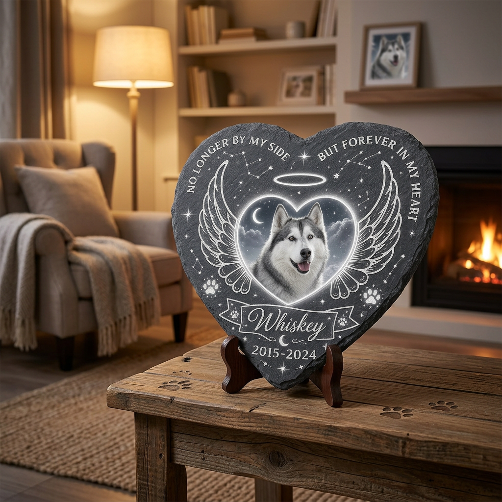 Personalized Dog Memorial Heart Stone – Custom Pet Loss Garden Keepsake Gift - Image 2