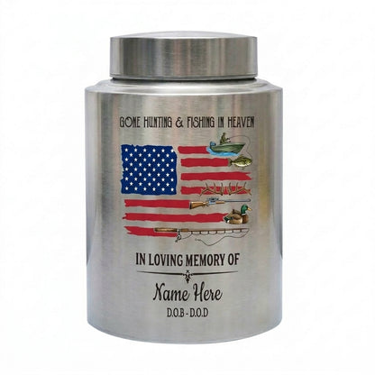 Personalized Bass Fishing Cremation Urns for Human Ashes Stainless Steel Hunter Fisherman Remembrance Sympathy Condolence Gift Large 7.5x5.1 Memorial Keepsake Urn, Memorial Gift, In Loving Memory - Image 2