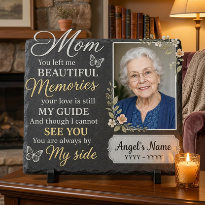 Personalized Mom Memorial Garden Stone with Photo, Sympathy Gift Loss of Mother - Image 2