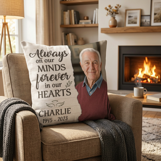 Personalized Memorial Photo Pillow All Over Printed - Sympathy Gift for Loss of a Loved One - Image 2