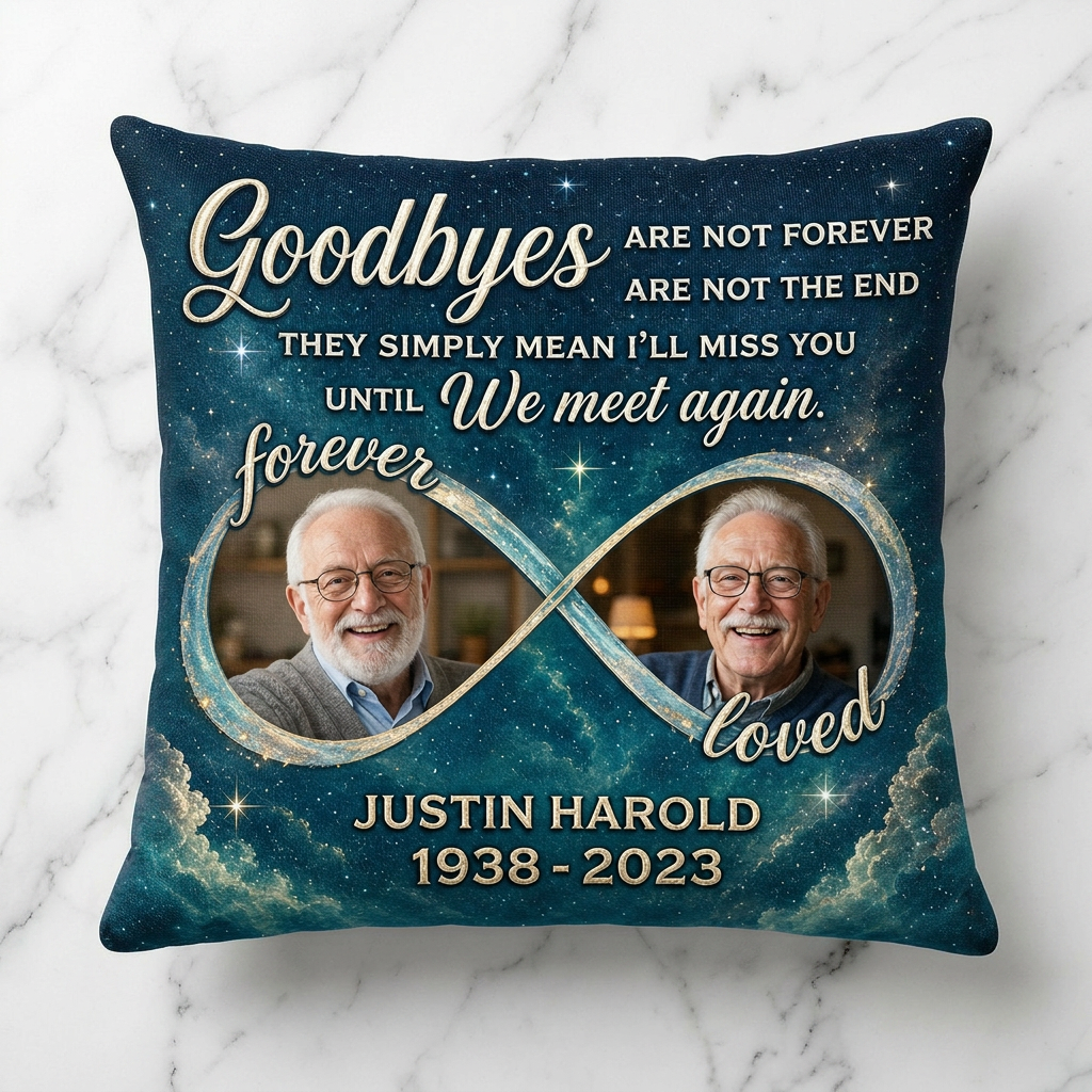 Personalized Photo Memorial Pillow When You Miss Me - Custom Sympathy Gift for Loss of a Loved One - Image 3
