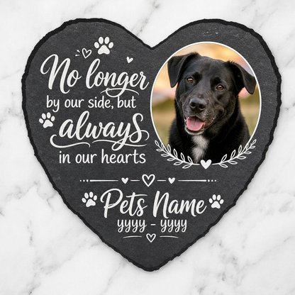 Personalized Pet Memorial Garden Stone – Custom Photo Slate Plaque Dog Loss Gift - Image 3