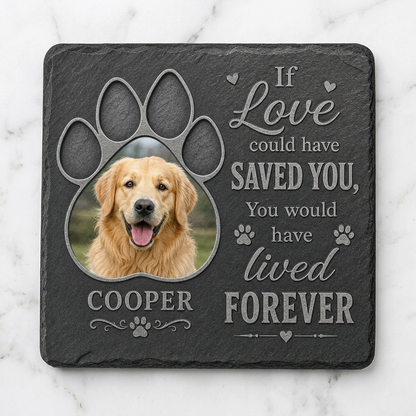 Personalized Pet Memorial Garden Stone Rectangle – Dog Loss Grave Marker Gift - Image 3
