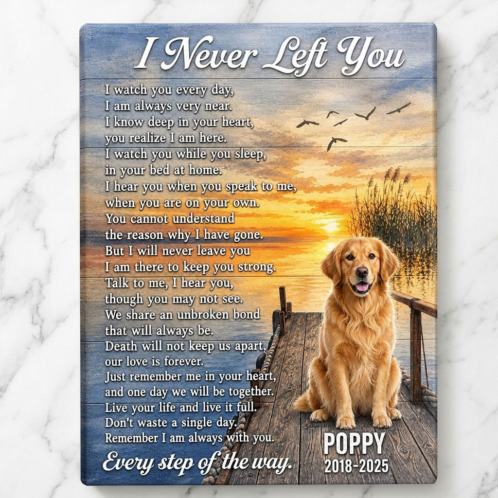 Personalized Pet Memorial Canvas Wall Art - Custom Dog Photo Print - Dog Loss Sympathy Gift - Image 3