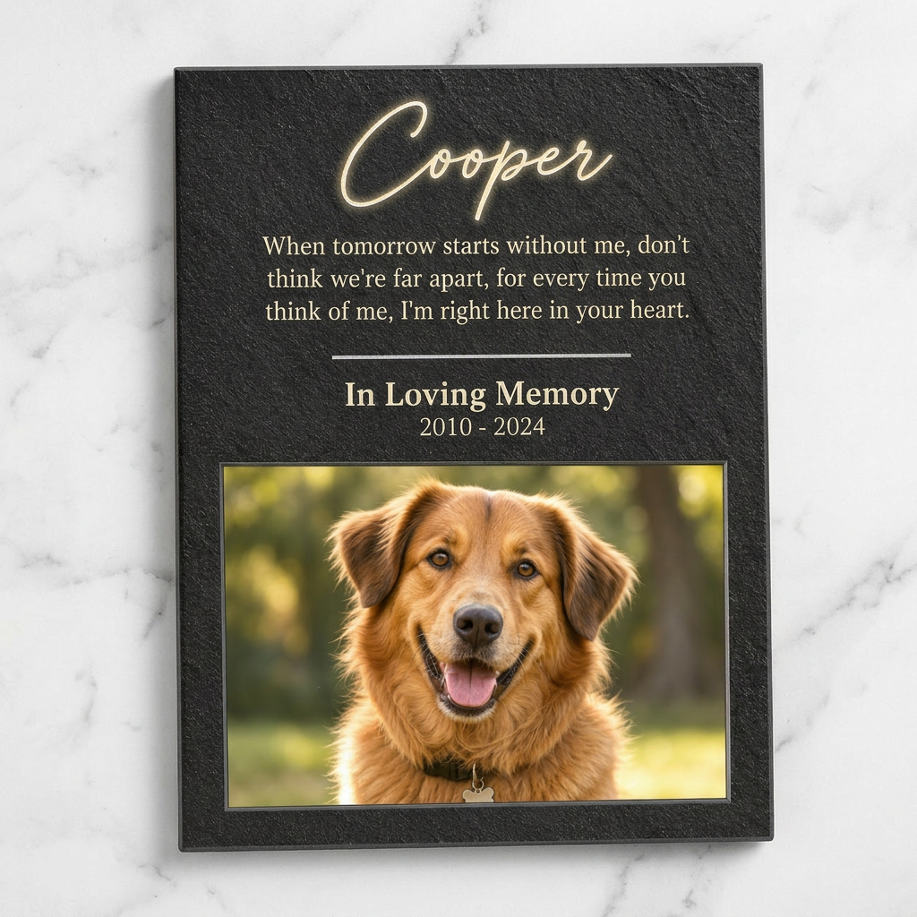 Personalized Dog Memorial Portrait Canvas Wall Art – Custom Pet Photo Gift - Image 3