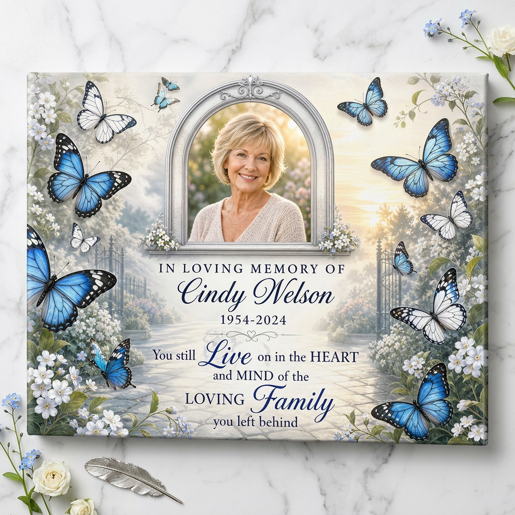 Personalized Memorial Canvas Wall Art for Loss of Mother, Grandmother or Loved One - Image 3