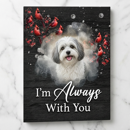 Personalized Pet Memorial Wall Canvas Cardinal Bird I'm Always With You - Image 3