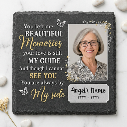Personalized Memorial Photo Garden Stone for Loss of Mother, Sympathy Gift - Image 3