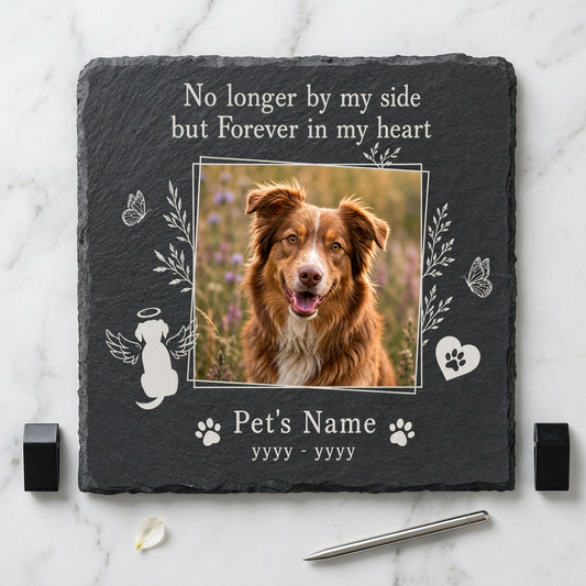 Personalized Pet Memorial Garden Stone – Dog Cat Graves Photo Keepsake Gift - Image 3