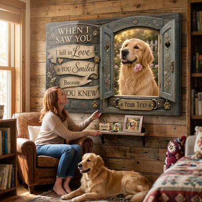 Personalized Dog Photo Wall Canvas Custom Pet Portrait Gift for Dog Lovers - Image 4