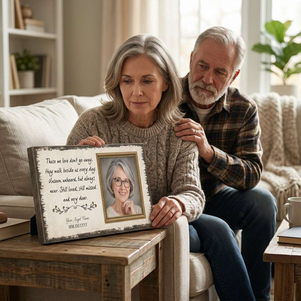 Personalized Memorial Photo Canvas Wall Art – Sympathy Gift for Loss of Loved One - Image 4
