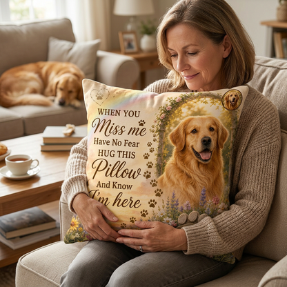 Personalized Dog Memorial Photo Pillow - Custom Pet Loss Remembrance Gift, Name & Year Keepsake - Image 4