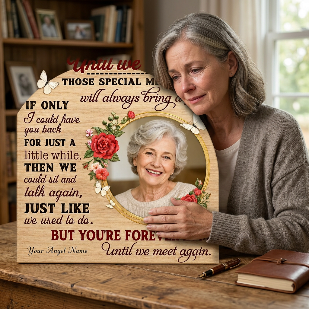 Personalized Photo Memorial Wall Canvas for Loss of Mom Grandma Sympathy Remembrance Gift - Image 4