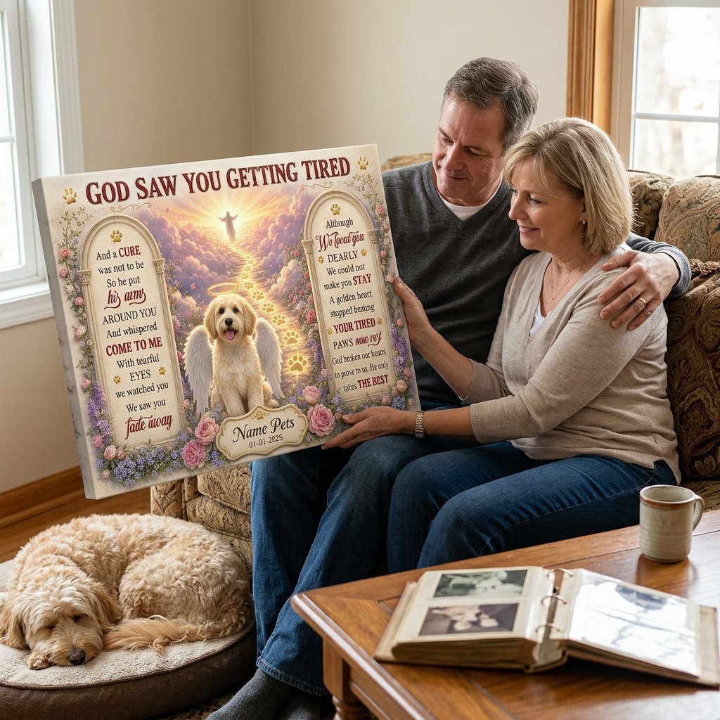 Personalized Pet Memorial Canvas Wall Art - Dog Loss Remembrance Gift with Photo & Name - Image 4