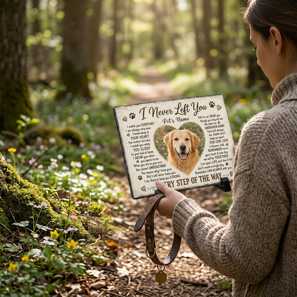 Personalized Pet Memorial Garden Stone with Photo – Dog Loss Remembrance Plaque - Image 4