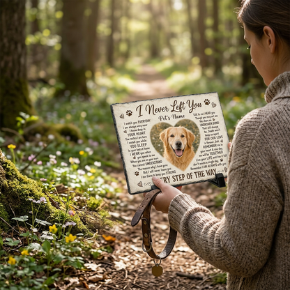 Personalized Pet Memorial Garden Stone with Photo – Dog Loss Remembrance Plaque - Image 4