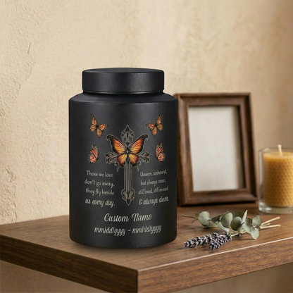 Personalized Christian Dove Stainless Steel Cremation Urn For Mom Sister Women Adult Female Human Ashes, Custom Name And Dates Display, Memorial Keepsake Urn, Memorial Gift, In Loving Memory - Image 4