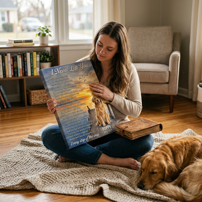 Personalized Pet Memorial Canvas Wall Art - Custom Dog Photo Print - Dog Loss Sympathy Gift - Image 4