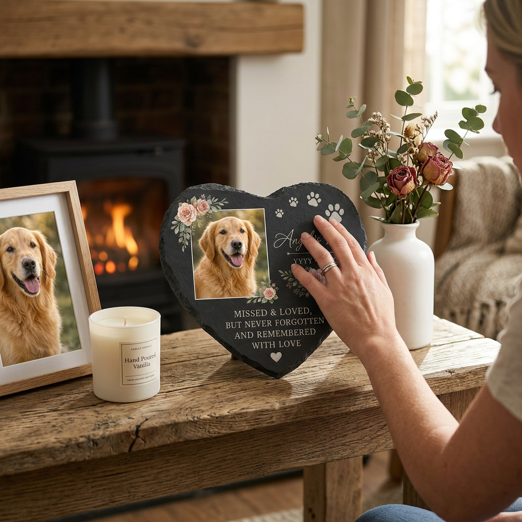 Personalized Dog Photo Memorial Garden Stone – Pet Loss Remembrance Gift - Image 4