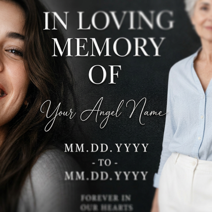 Personalized Memorial Photo Canvas Wall Art for Loss of Loved One Sympathy Keepsake Gift - Image 5