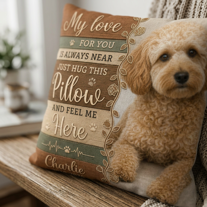 Personalized Pet Memorial Pillow Custom Photo Dog Loss Remembrance Sympathy Gift - Image 5
