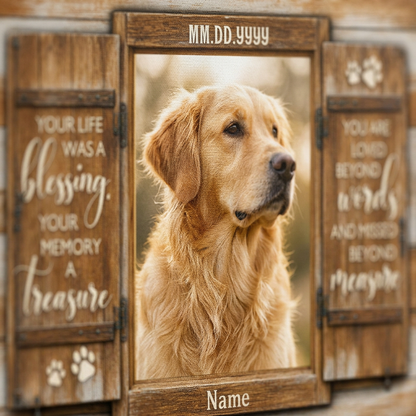 Personalized Dog Memorial Canvas Wall Art With Photo, Custom Pet Remembrance Keepsake Gift - Image 5