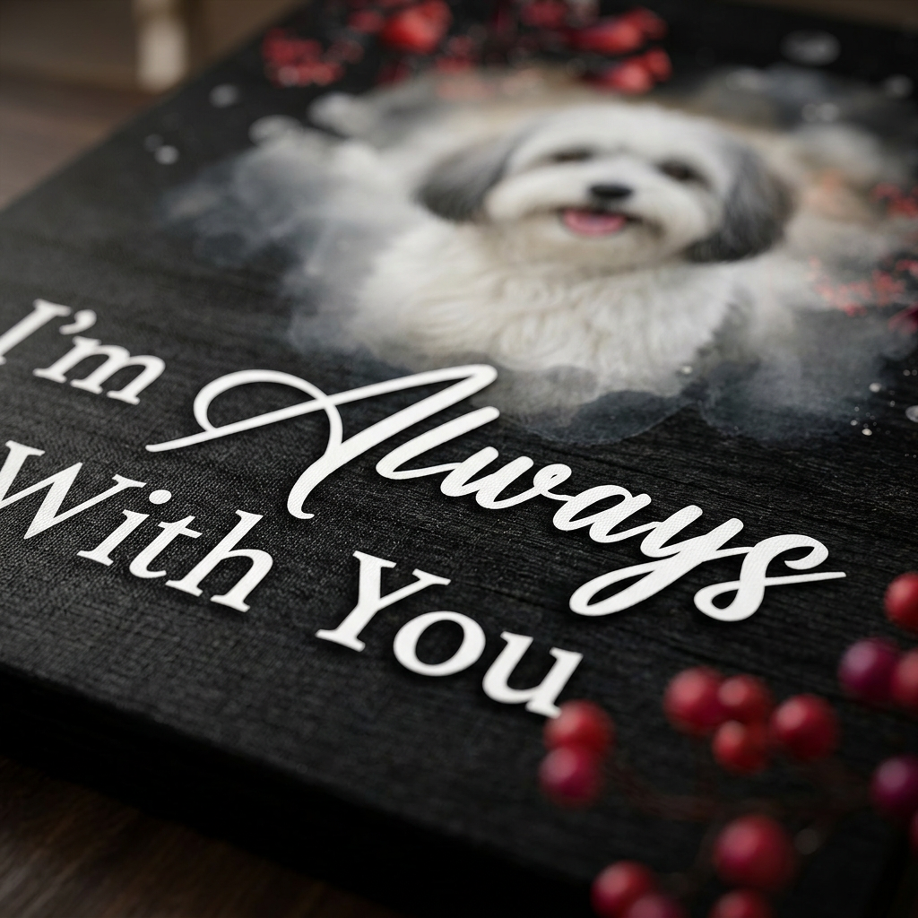 Personalized Pet Memorial Wall Canvas Cardinal Bird I'm Always With You - Image 5