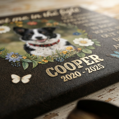 Personalized Pet Memorial Canvas Wall Art - Custom Dog Photo & Name - Pet Loss Sympathy Gift - Image 5