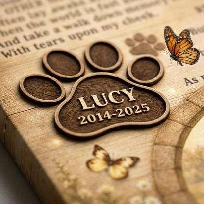 Personalized Dog Memorial Canvas Wall Art - Pet Loss Remembrance Gift with Angel Wings - Image 5