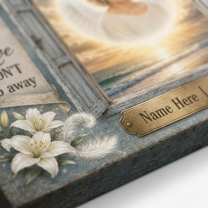 Personalized Angel Wings Memorial Portrait Canvas Gift for Loss of Loved One - Image 5