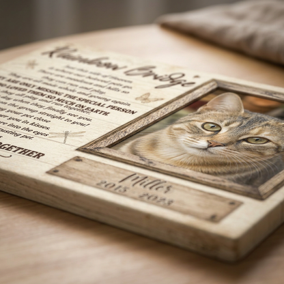Personalized Cat Memorial Canvas Wall Art - Rainbow Bridge Pet Loss Remembrance Gift - Image 5