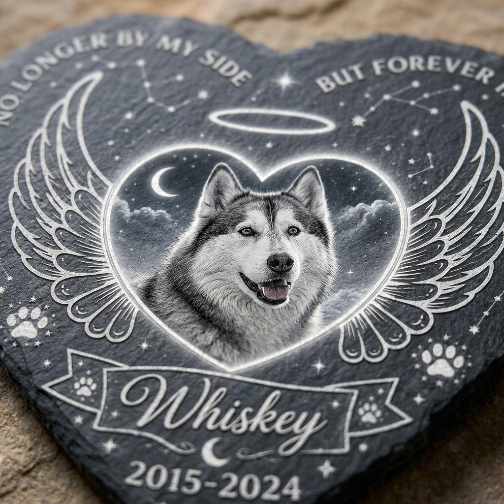 Personalized Dog Memorial Heart Stone – Custom Pet Loss Garden Keepsake Gift - Image 5