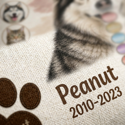 Personalized Pet Memorial Pillow with Photo - Dog Cat Loss Remembrance Sympathy Gift - Image 5