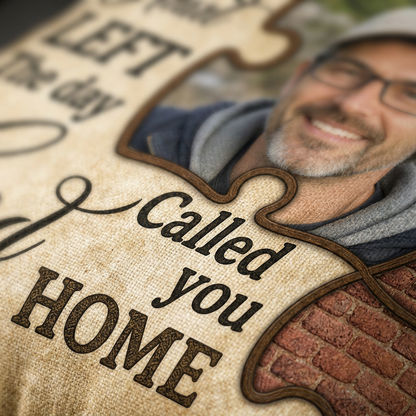 Personalized Photo Memorial Pillow A Piece of My Heart Sympathy Gift for Loss of a Loved One - Image 5