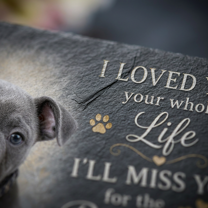 Personalized Pet Memorial Garden Stone – Custom Dog Photo Plaque for Pet Loss - Image 5