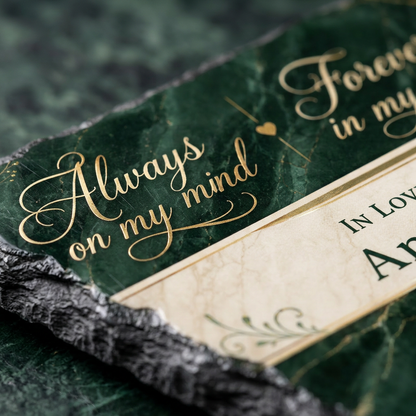 Personalized Memorial Photo Slate Stone – In Loving Memory Bereavement Gift - Image 5